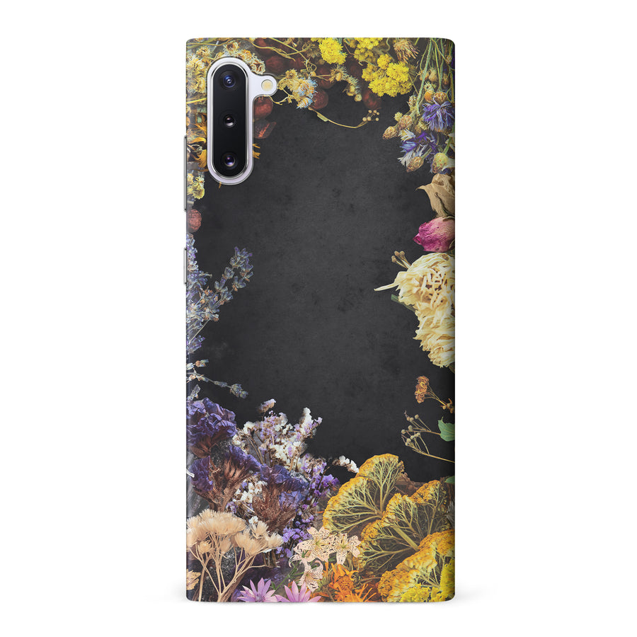 Samsung Galaxy Note 10 Dried Flowers Phone Case in Black