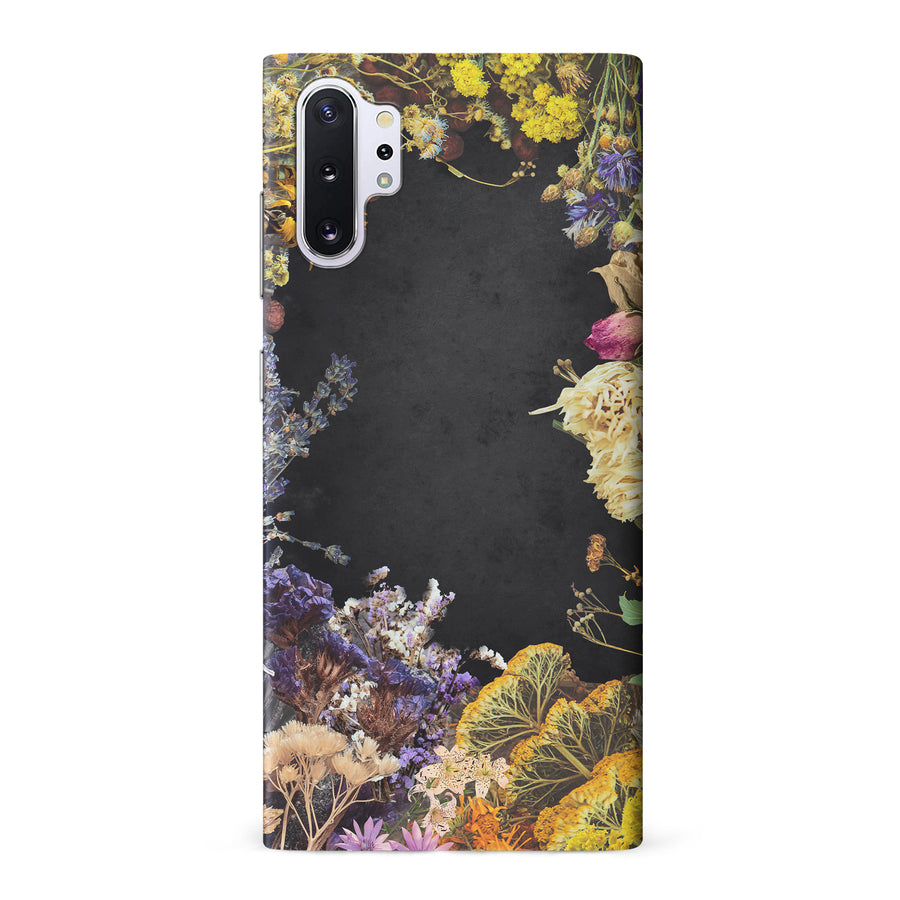 Samsung Galaxy Note 10 Plus Dried Flowers Phone Case in Black