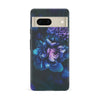 Google Pixel 7 Blue Rose Phone Case in Dark Green