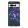 Google Pixel 7 Pro Blue Rose Phone Case in Dark Green