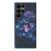 Samsung Galaxy S22 Ultra Blue Rose Phone Case in Dark Green