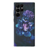 Samsung S23 Ultra Blue Rose Phone Case in Dark Green