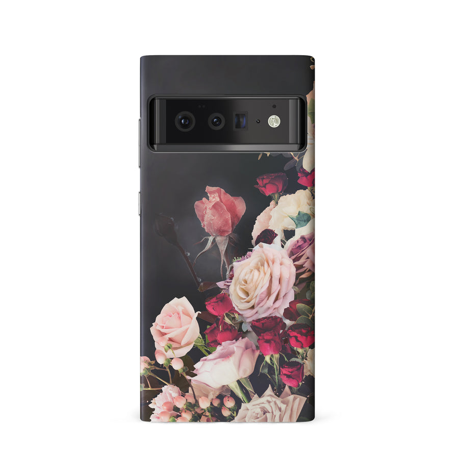 Google Pixel 6 Roses Phone Case in Black
