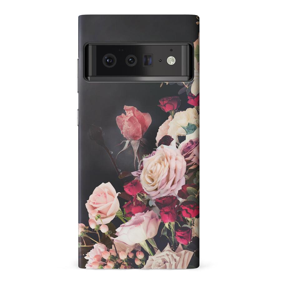 Google Pixel 6 Pro Roses Phone Case in Black