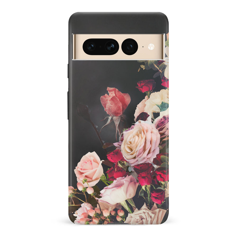 Google Pixel 7 Pro Roses Phone Case in Black