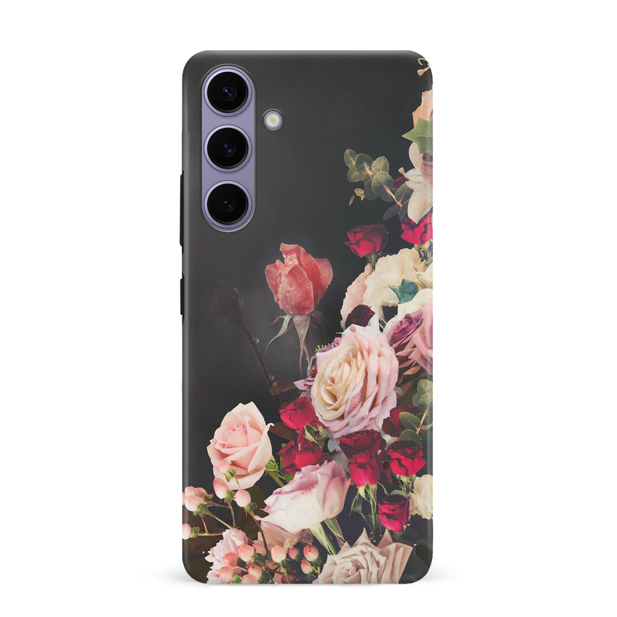 Samsung S24 Plus Pink & Red Roses Two Floral Phone Case