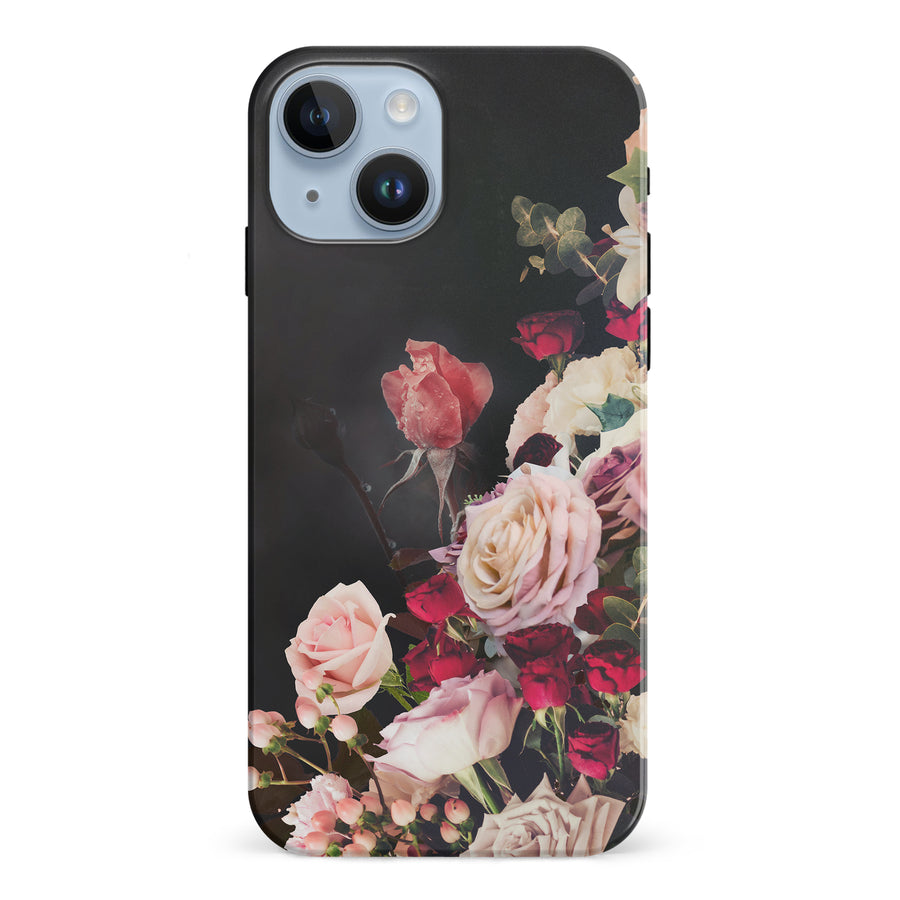 iPhone 15 Plus Roses Phone Case in Black