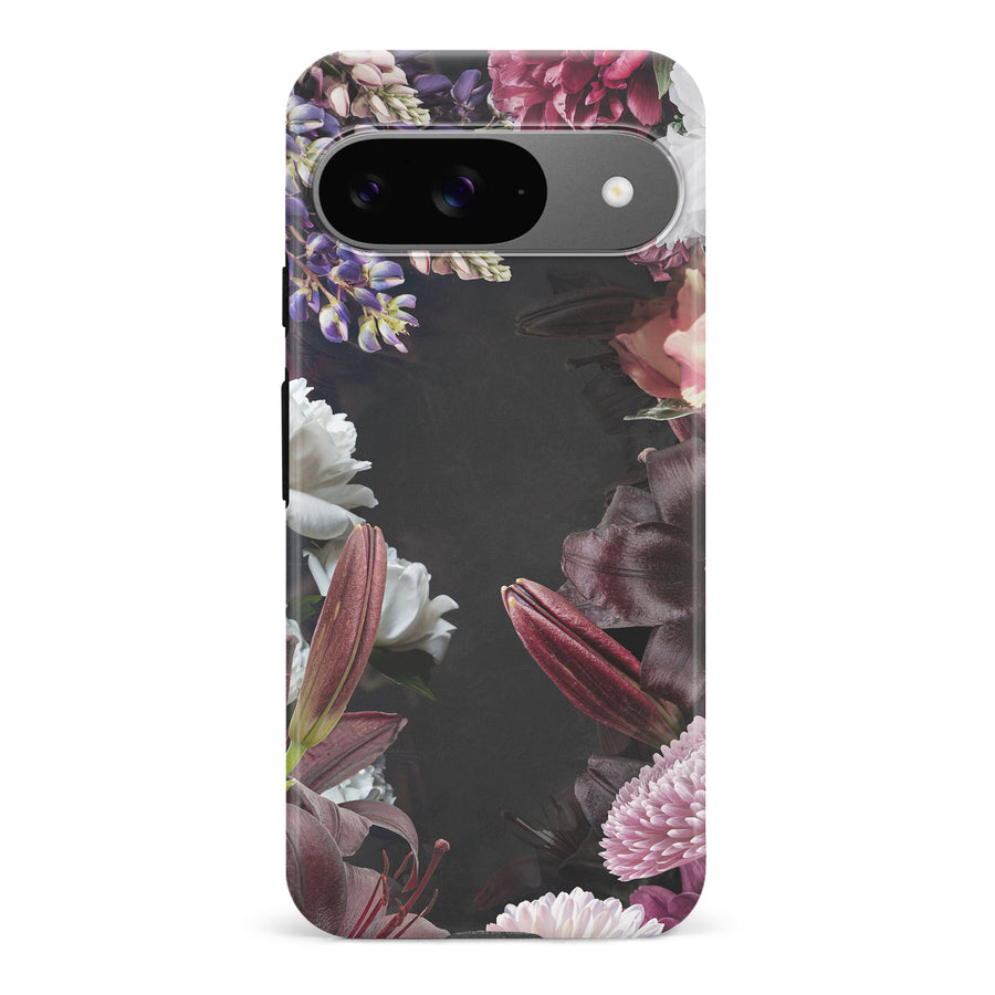 Google Pixel 9 Roses Phone Case in Black