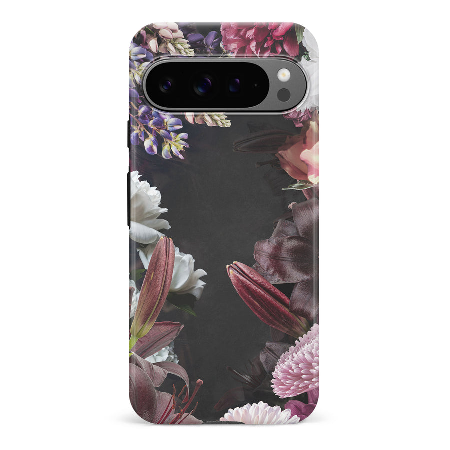 Google Pixel 9 Pro Roses Phone Case in Black