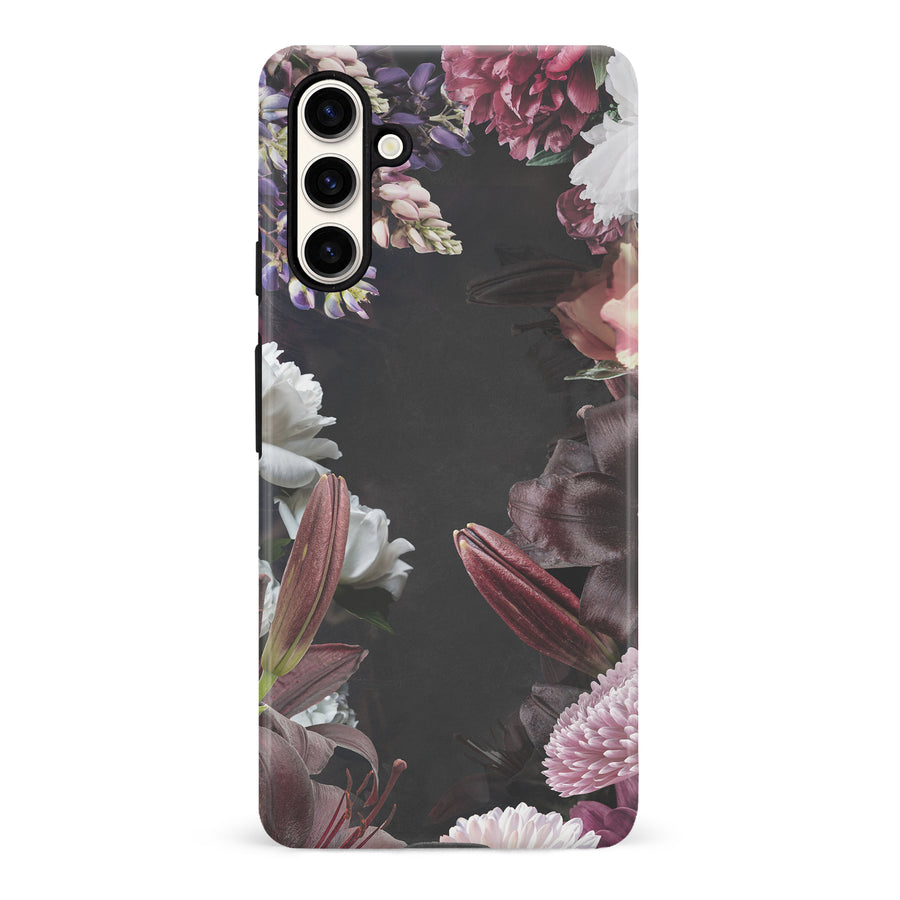 Samsung S23 FE Framed Florals Dark Floral Phone Case
