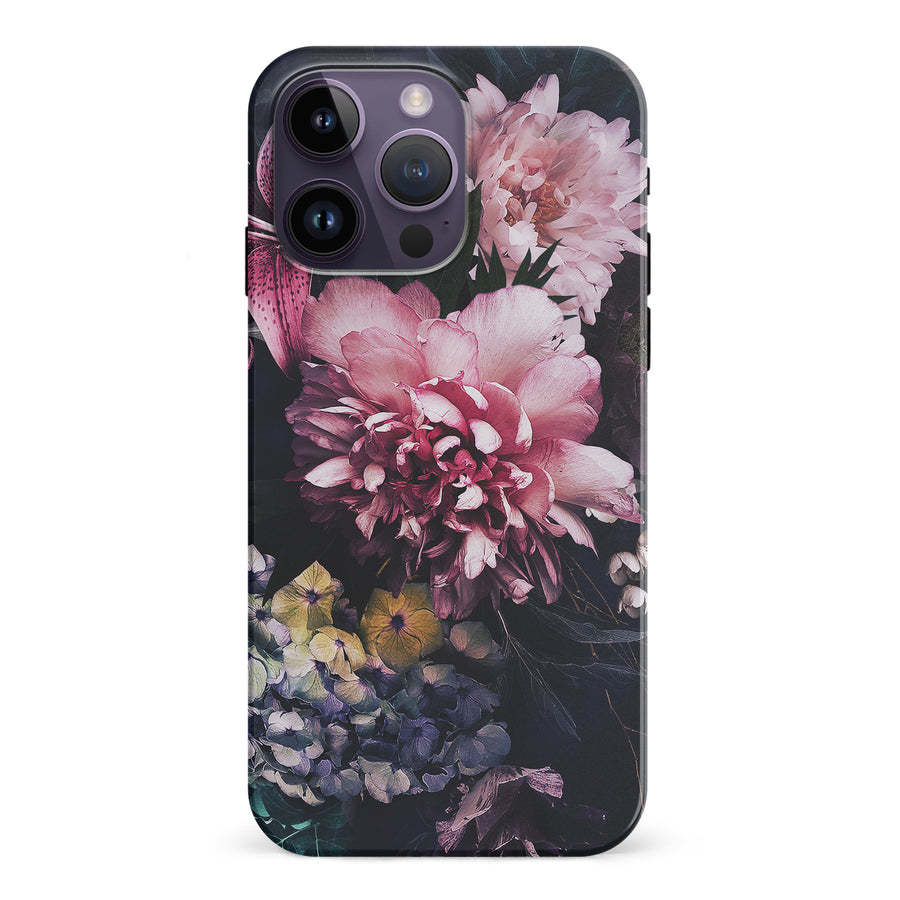 iPhone 15 Pro Flower Garden Phone Case in Pink