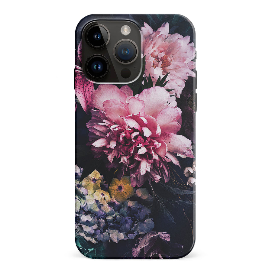 iPhone 15 Pro Max Flower Garden Phone Case in Pink