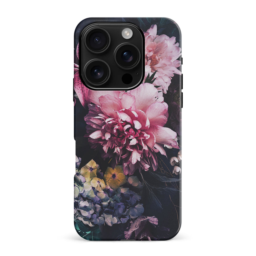 iPhone 16 Pro Max Flower Garden Phone Case in Pink