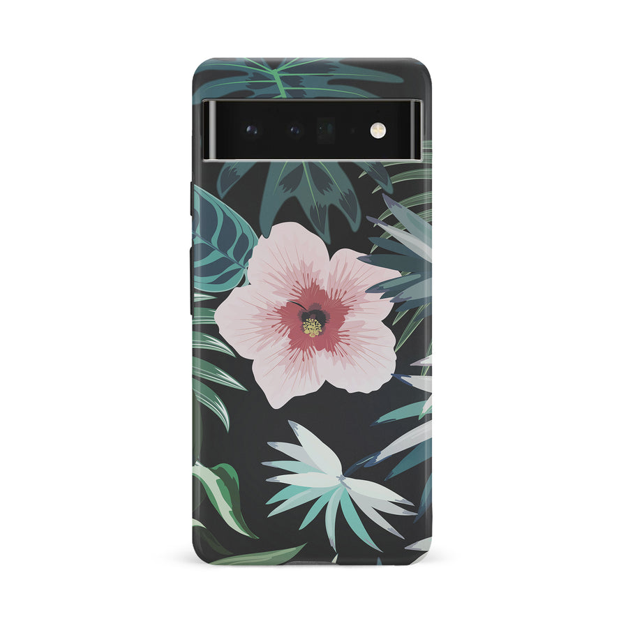 Google Pixel 6A Tropical Arts Phone Case in Black