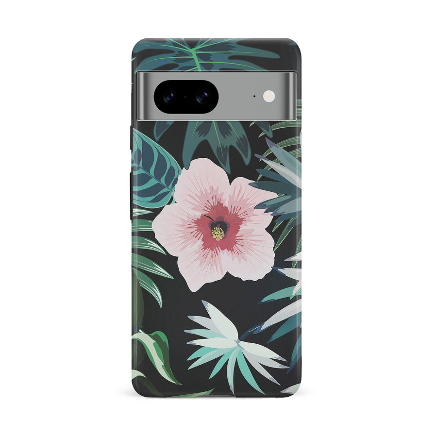 Google Pixel 8A Tropical Arts Phone Case in Black