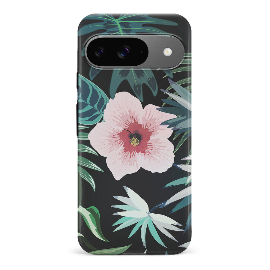 Google Pixel 9 Tropical Arts Phone Case in Black