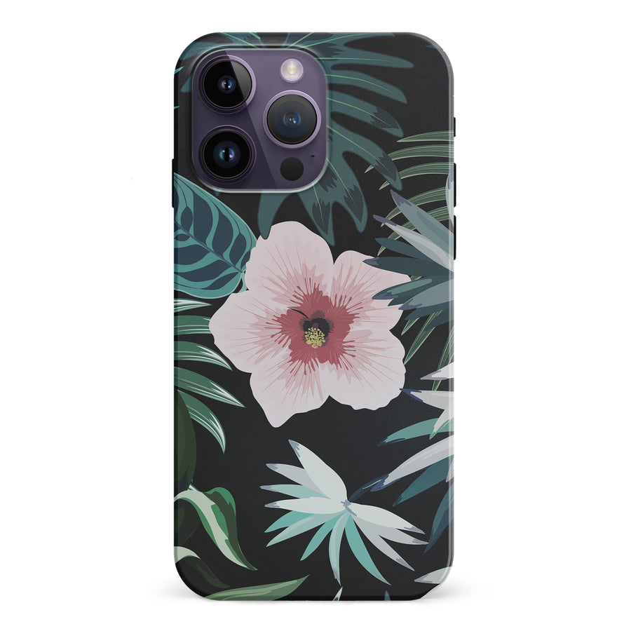 iPhone 15 Pro Tropical Arts Phone Case in Black