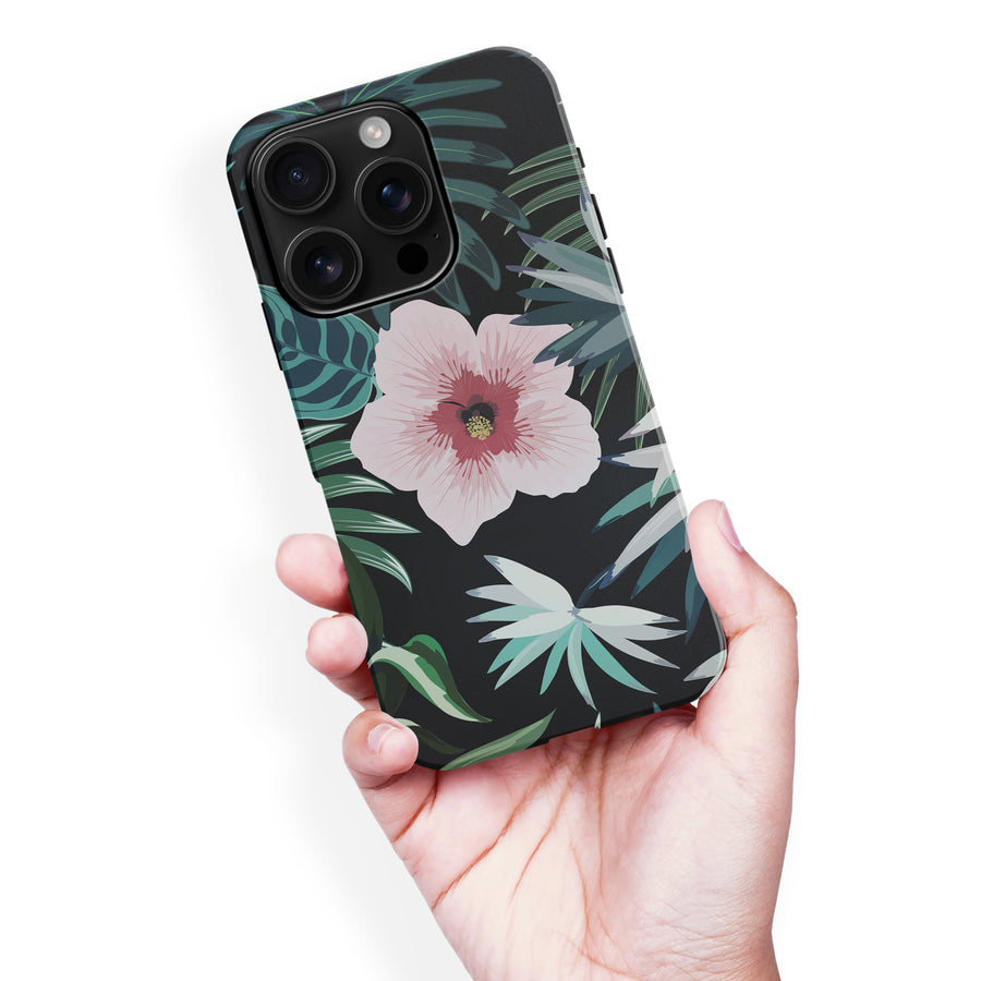 iPhone 16 Pro Max Tropical Arts Phone Case in Black