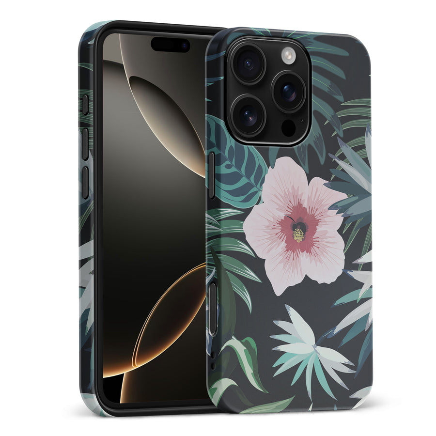 iPhone 16 Pro Max Tropical Arts Phone Case in Black