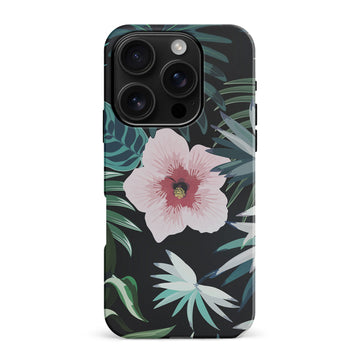 iPhone 16 Pro Max Tropical Arts Phone Case in Black