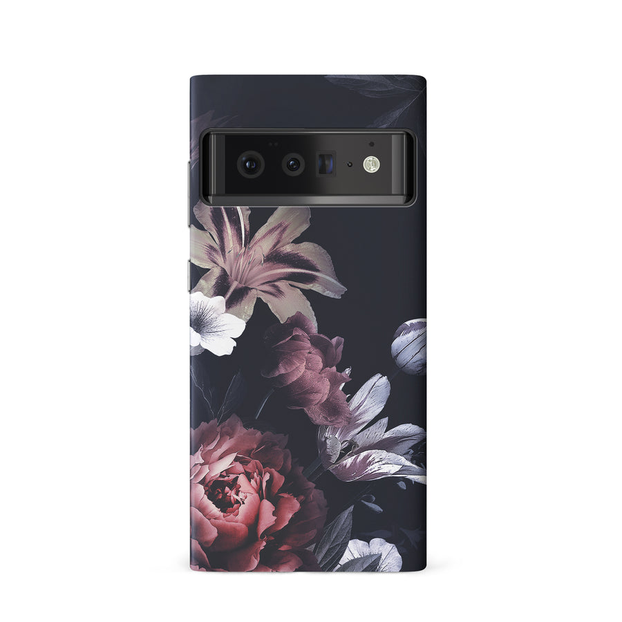 Google Pixel 6 Flower Garden Phone Case in Black