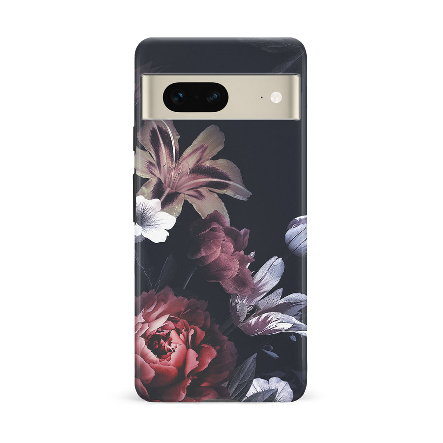 Google Pixel 7 Flower Garden Phone Case in Black