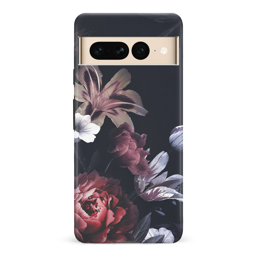 Google Pixel 7 Pro Flower Garden Phone Case in Black
