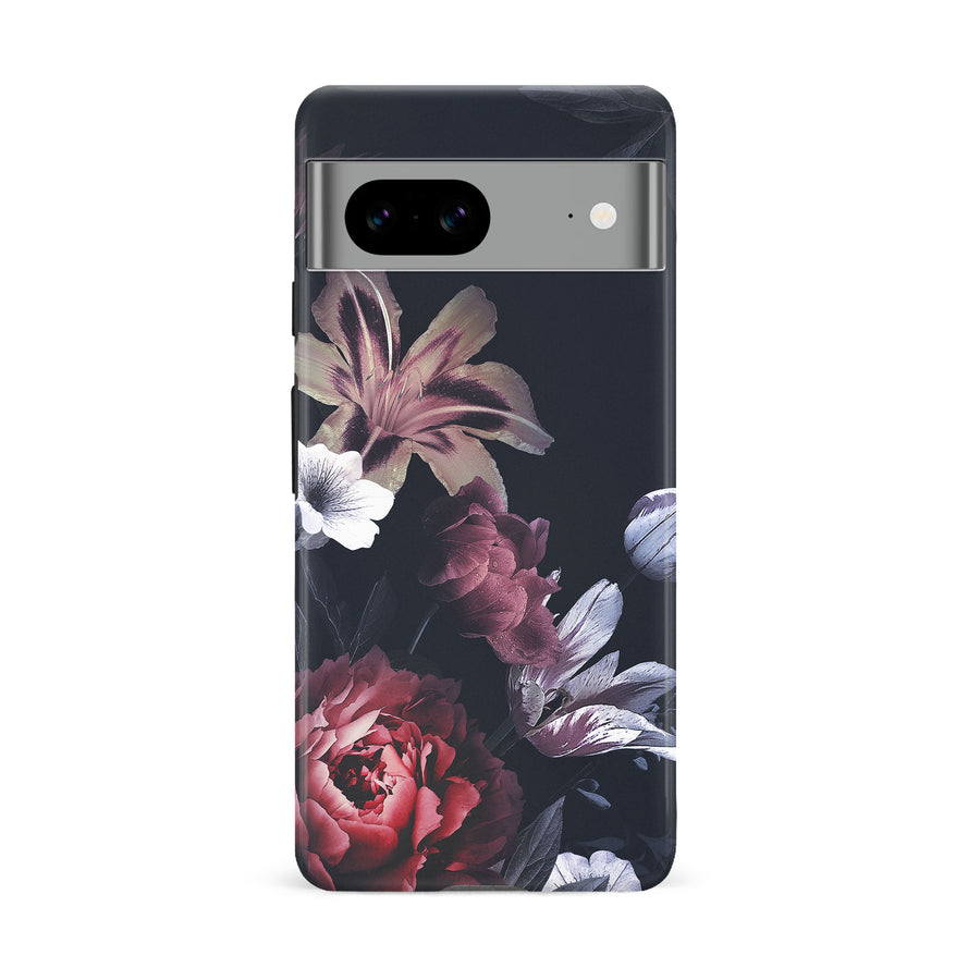 Google Pixel 8A Flower Garden Phone Case in Black