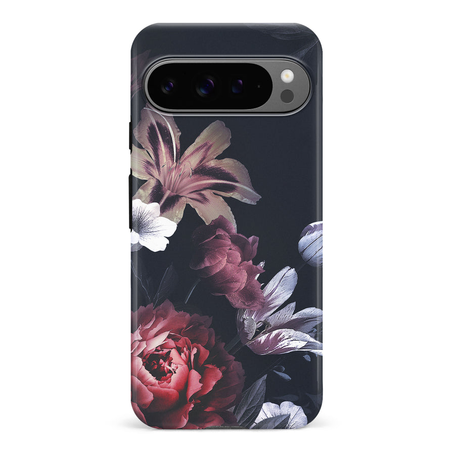 Google Pixel 9 Pro Flower Garden Phone Case in Black