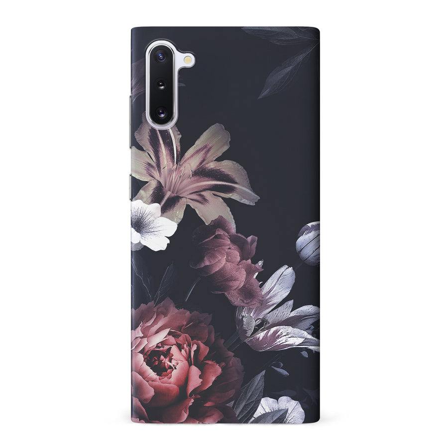 Samsung Galaxy Note 10 Flower Garden Phone Case in Black
