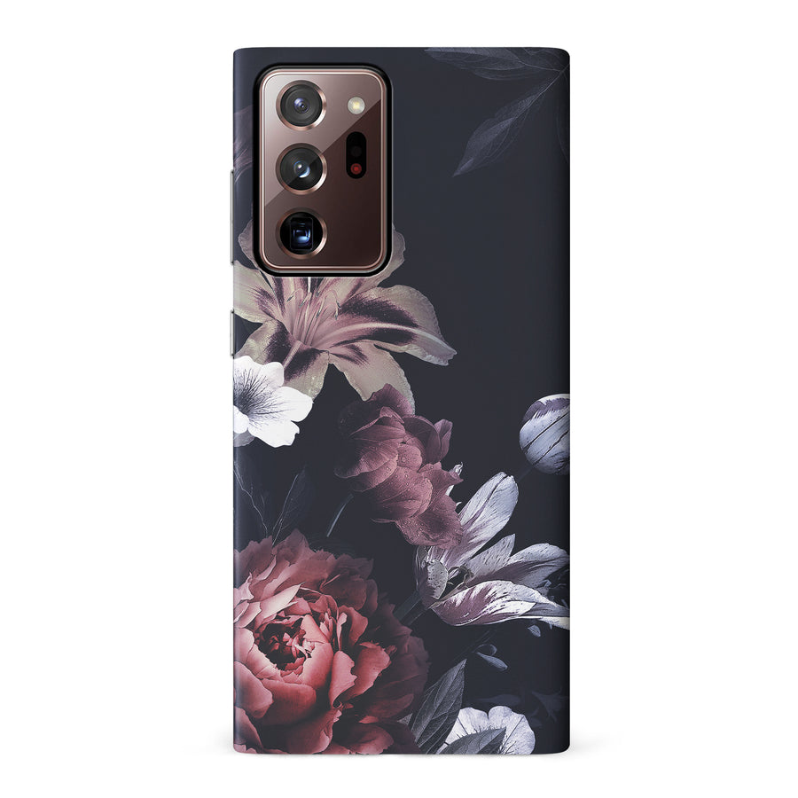 Samsung Galaxy Note 20 Ultra Flower Garden Phone Case in Black