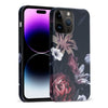 iPhone 15 Pro Max Flower Garden Phone Case in Black