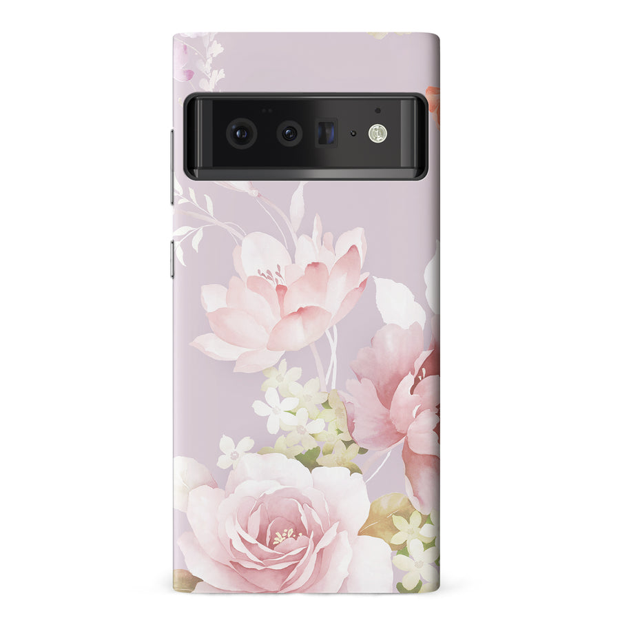 Google Pixel 6 Pro Pink Floral Phone Case
