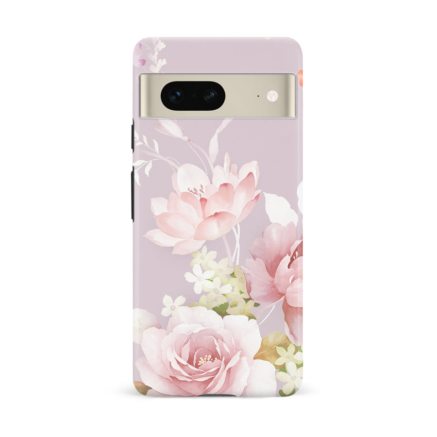 Google Pixel 7 Pink Floral Phone Case