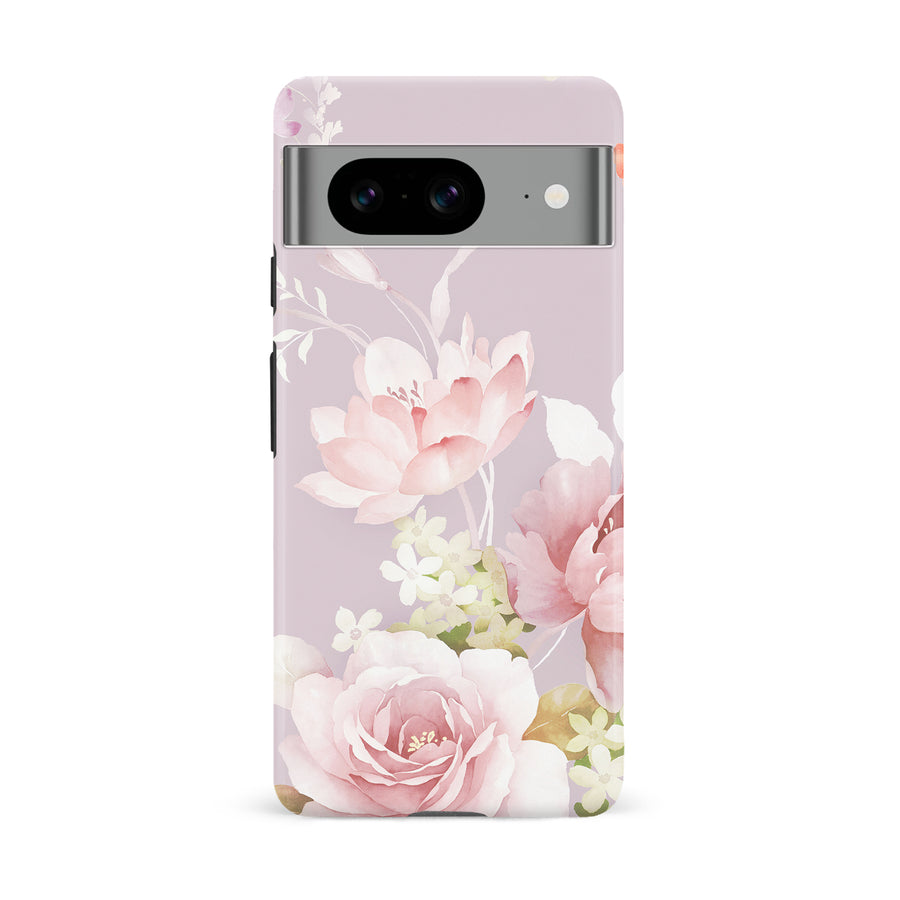 Google Pixel 8 Pink Floral Phone Case