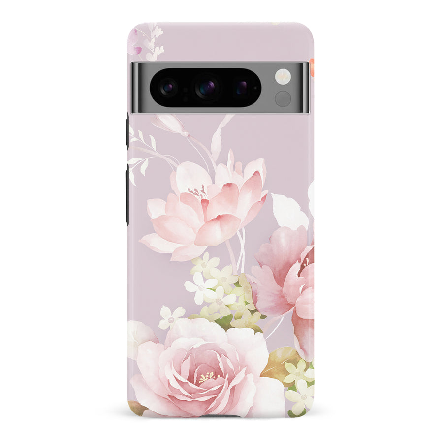 Google Pixel 8 Pro Pink Floral Phone Case
