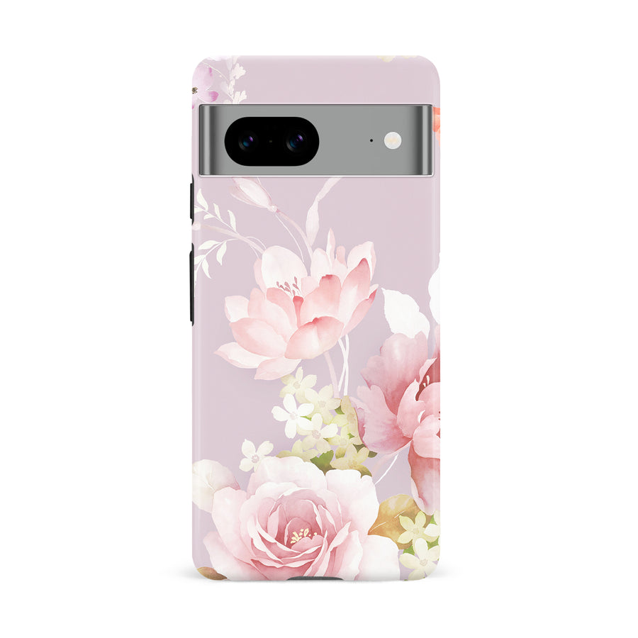 Google Pixel 8A Pink Floral Phone Case