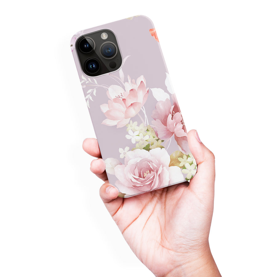 iPhone 15 Pro Max Pink Floral Phone Case