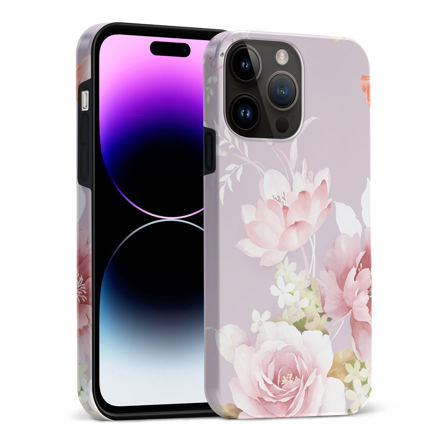 iPhone 15 Pro Max Pink Floral Phone Case