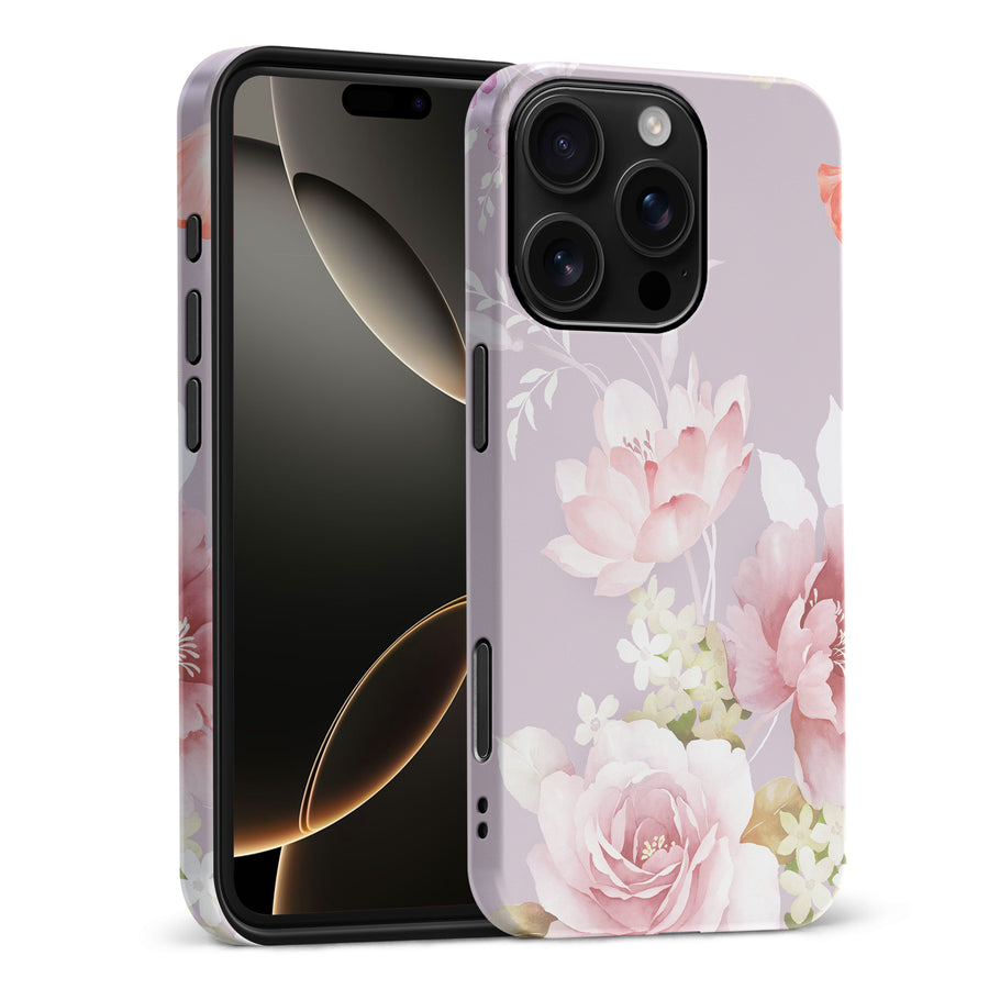 iPhone 16 Pro Max Pink Floral Phone Case