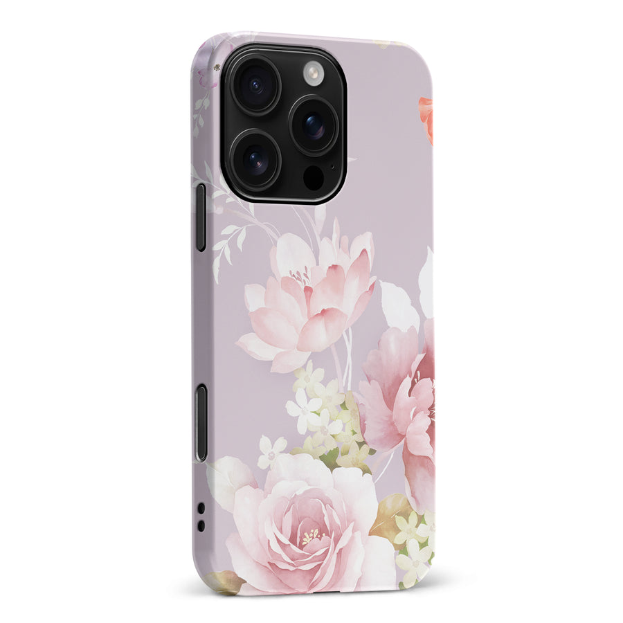 iPhone 16 Pro Max Pink Floral Phone Case