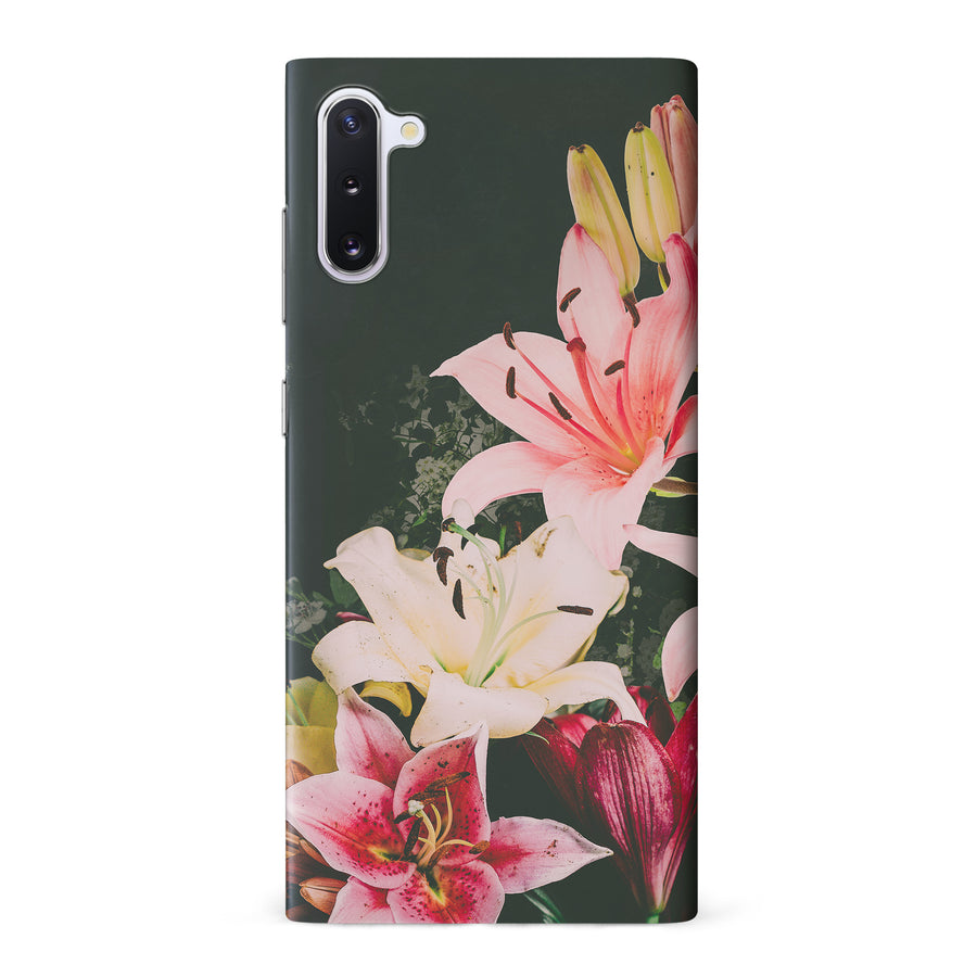 Samsung Galaxy Note 10 Lily Phone Case in Black