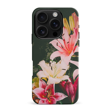 iPhone 16 Pro Max Lily Phone Case in Black