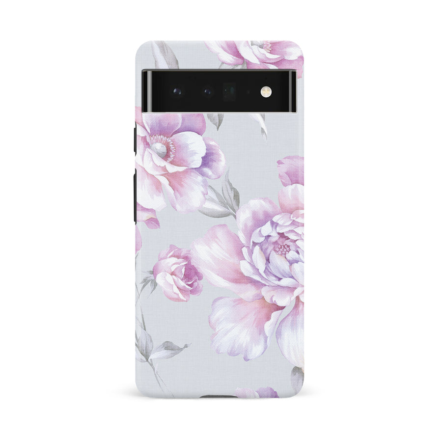 Google Pixel 6A Blossom Phone Case in White