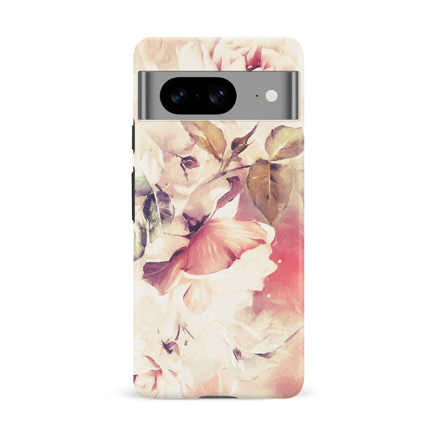Google Pixel 8 Blossom Phone Case in Cream