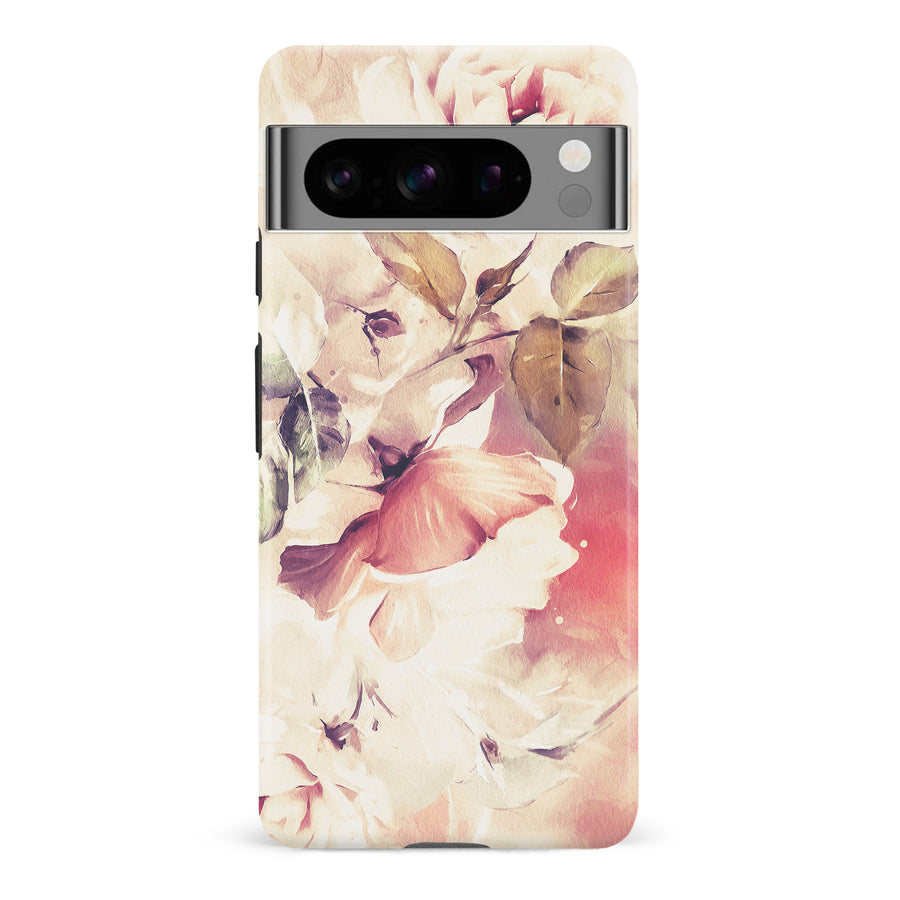 Google Pixel 8 Pro Blossom Phone Case in Cream