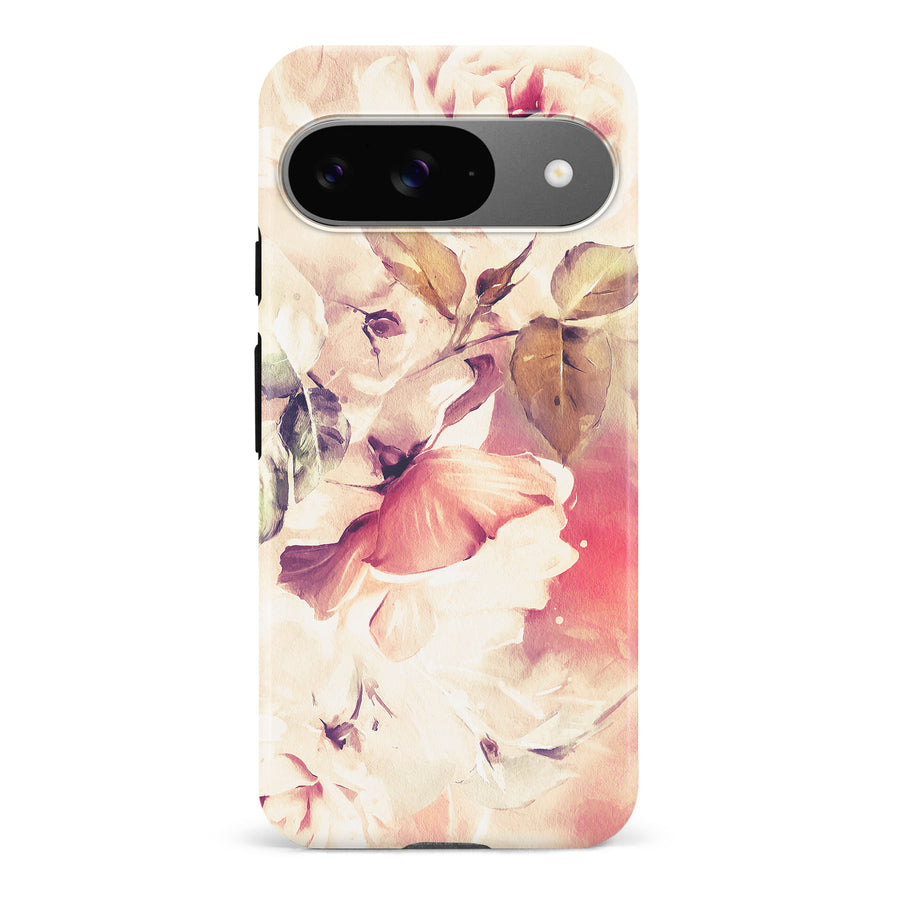 Google Pixel 9 Blossom Phone Case in Cream