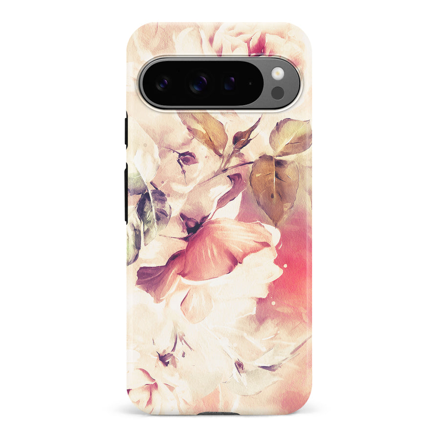 Google Pixel 9 Pro Blossom Phone Case in Cream