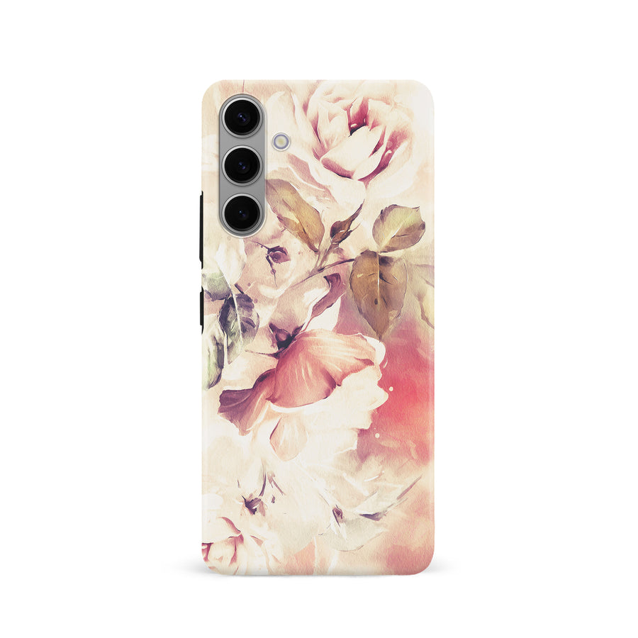 Samsung Galaxy S24 Blossom Phone Case in Cream