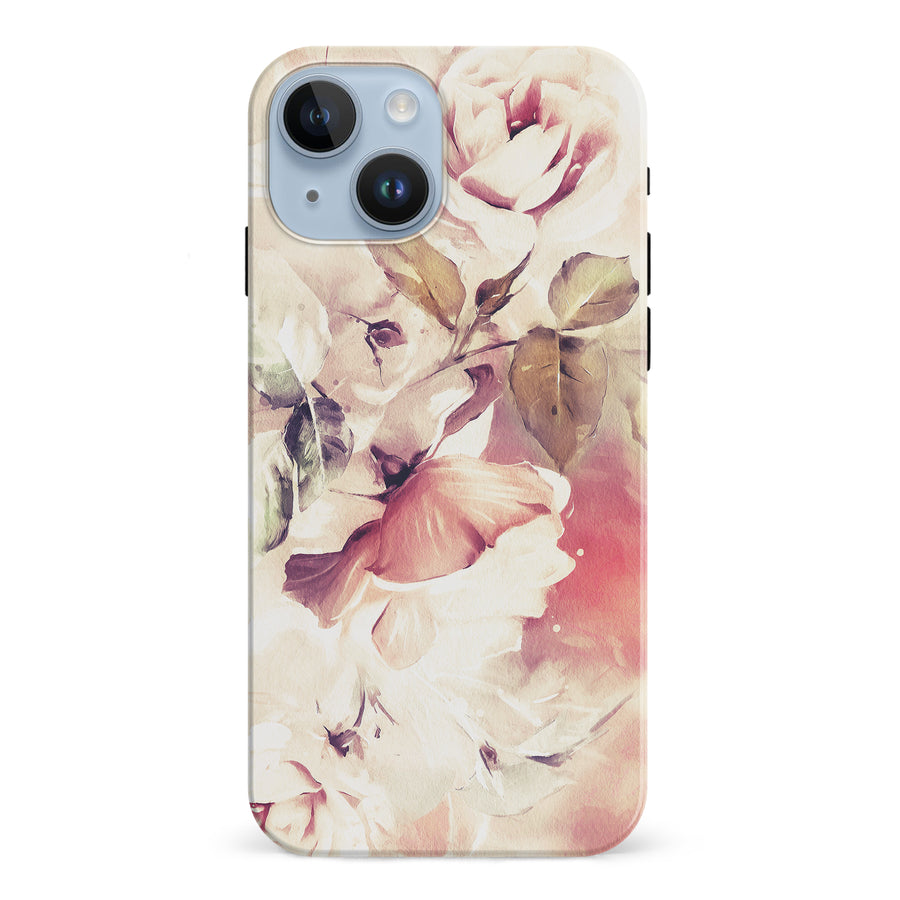 iPhone 15 Blossom Phone Case in Cream